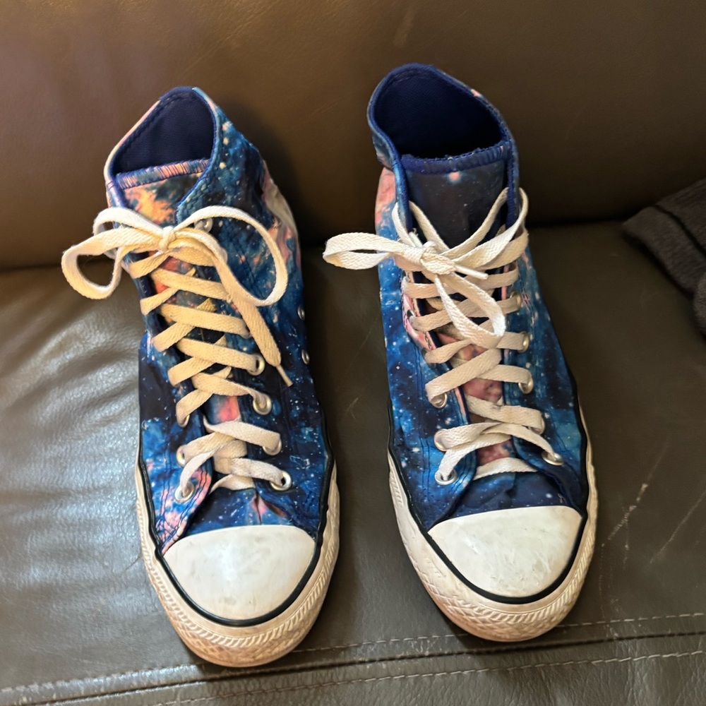 Galaxy Pattern Converse High Tops